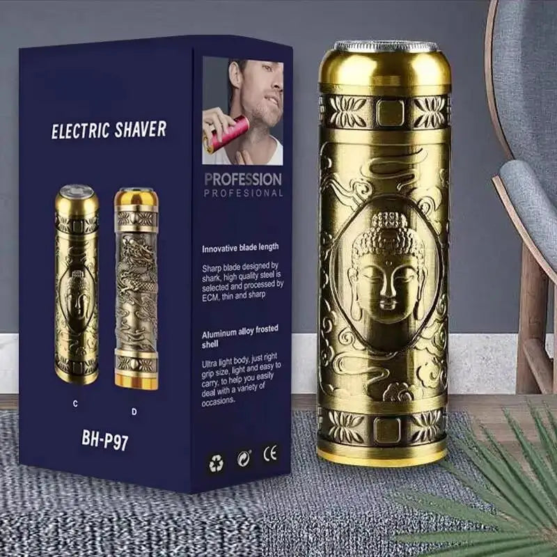 Mini Barbeador Elétrico Portátil Recarregável – À Prova D’Água e Sem Irritação