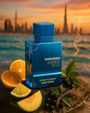PERFUME COMPARTILHÁVEL | AL HARAMAIN- AMBER OUD AQUA DUBAI EAU DE PARFUM | 100ML